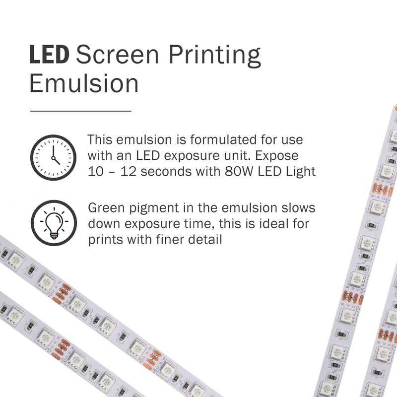 EcotexÂ® L E D Green Screen Printing Emulsion (Pint - 16oz.) Pre - Sensitized Photo Emulsion for Silk Screens, Textiles, and Fabric - for Screen Printing Plastisol Ink, Screen Printing Supplies - Image 5